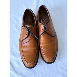Allen Edmonds Slayton Tan Leather Split Toe Derby Dress Shoes Mens 10.5